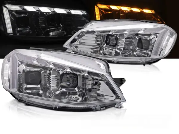 Frontlykter VW Golf 7 17-19 Light Seq Chrome – bilde 1 av 2