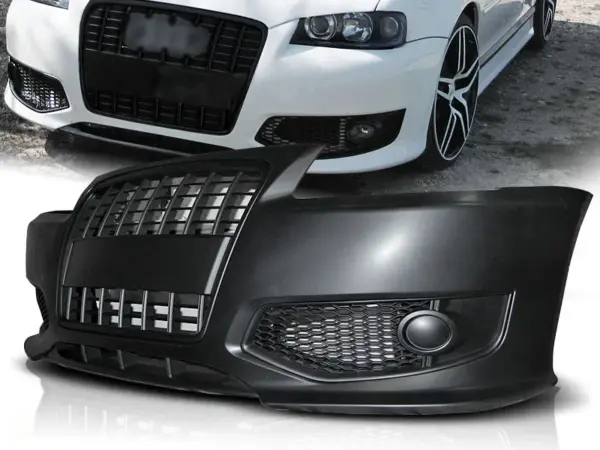 Støtfanger Foran Audi A3 96-03 Sport Sort – bilde 1 av 2