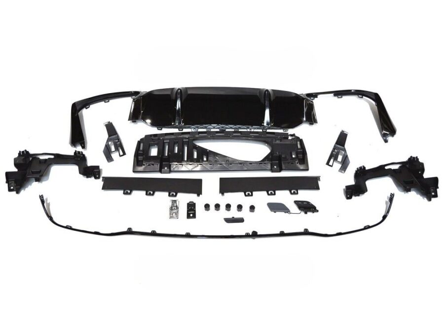 Bakfanger Mercedes W213 4D 20-23 Sport PDC Sort – bilde 2 av 2