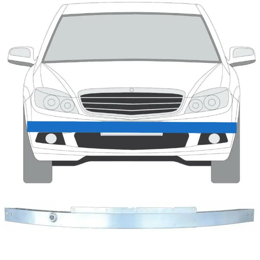 Frontfangerbjelke Mercedes C-Klasse W204 2007-2014 – bilde 2 av 3