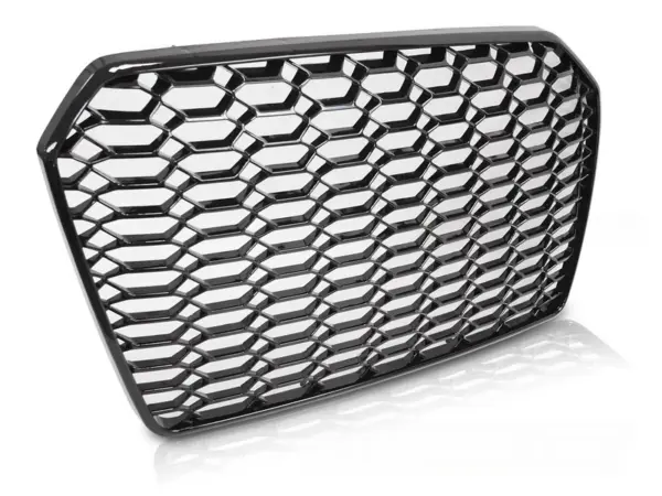 Grill Audi A6 C7 14-18 Sport Style Blank Svart