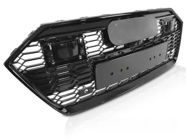 Grill Audi A7 C8 18-23 Sport PDC Blank Svart