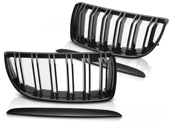 Grill BMW E90 E91 05-08 Sport Style Blank Svart