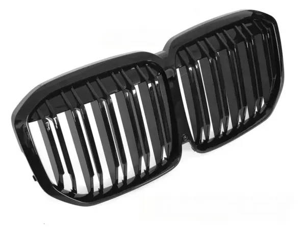 Grill BMW X7 G07 18-22 Sport Double Bar Kamera Blank Svart