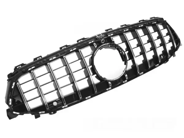 Grill Mercedes CLA W118 23-25 Sport Kamera Blank Svart/Krom