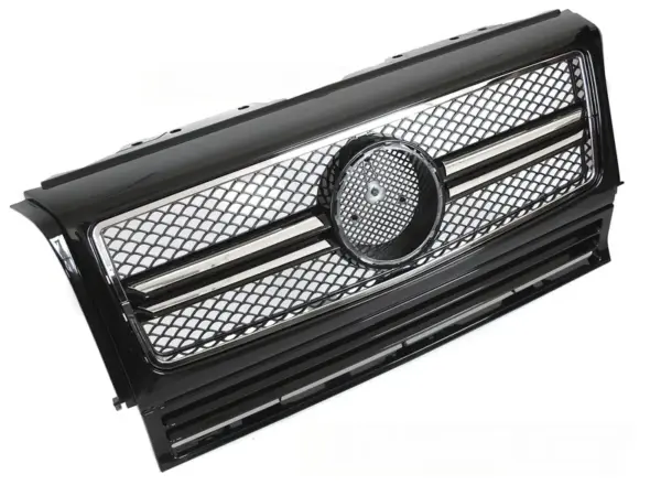 Grill Mercedes W463 90-12 Sport Blank Svart/Krom