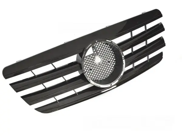 Grill Mercedes W210 99-02/S210 99-03 CL Style Blank Svart