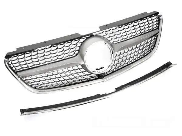 Grill Mercedes Vito W447 14-19 Diamond Style Kamera Krom
