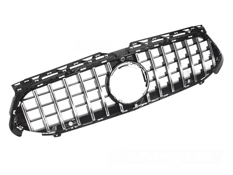 Grill Mercedes W177 22- Sport Kamera Blank Svart/Krom