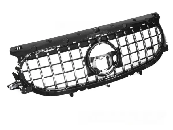 Grill Mercedes GLA H247 19-23 Sport Kamera Blank Svart/Krom