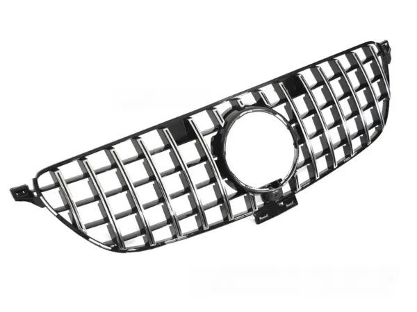 Grill Mercedes GLE C292 15-19 Sport Kamera Blank Svart/Krom