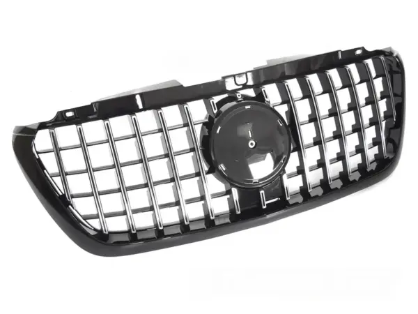 Grill Mercedes Sprinter W907 18-22 Sport Kamera Blank Svart/Krom