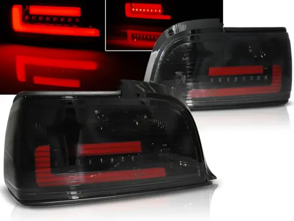 Baklykter BMW E36 12.90-08.99 C/C Coupé/Cabrio LED Bar Røykfarget – bilde 1 av 2