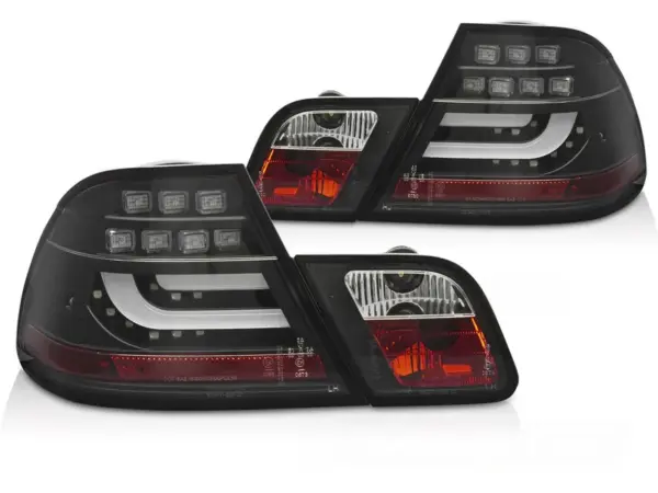 Baklykter BMW E46 99-03 Coupé LED Bar Svart – bilde 2 av 2