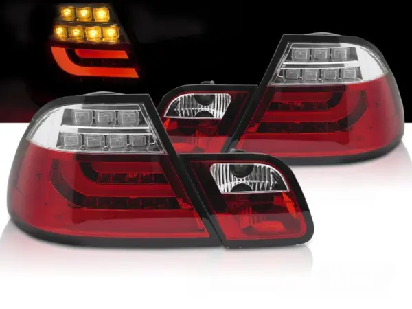 Baklykter BMW E46 03-06 Coupé LED Bar Rød – bilde 1 av 2