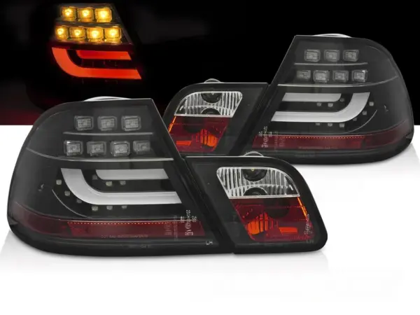 Baklykter BMW E46 03-06 Coupé LED Bar Svart – bilde 1 av 2