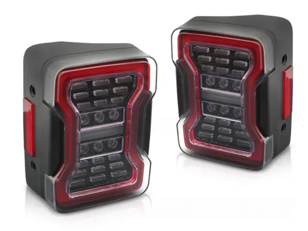 Baklykter Jeep Wrangler JK 07-18 LED Svart – bilde 2 av 2