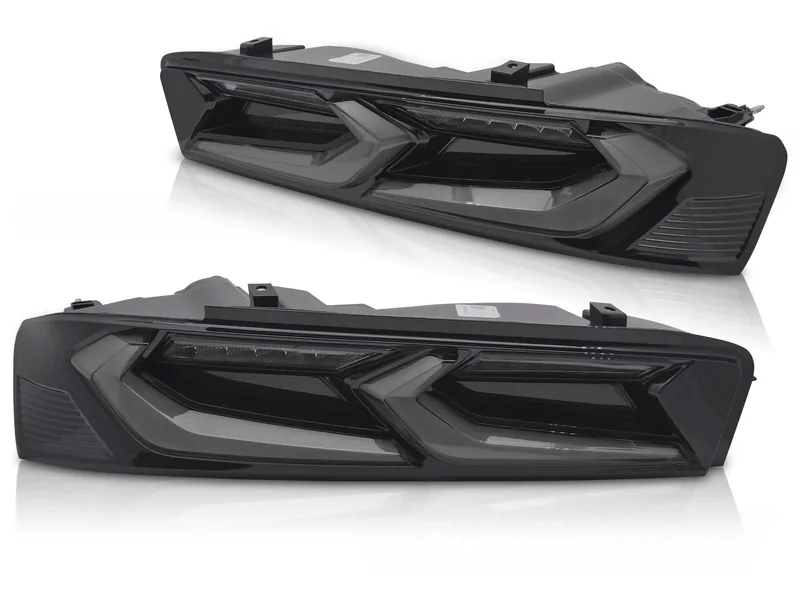 Baklykter Chevrolet Camaro 16-18 LED SEQ Svart/Røykfarget - Bilde 2