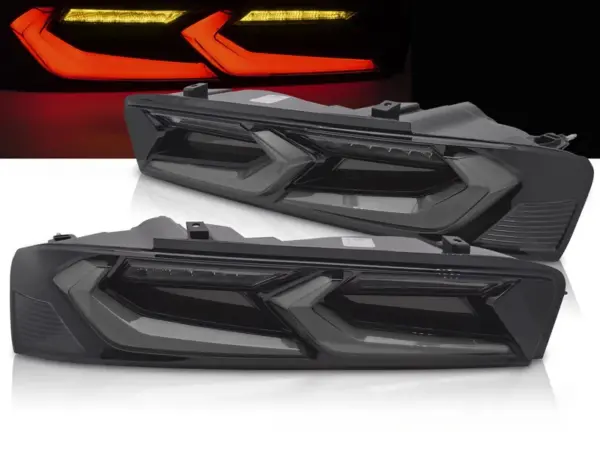 Baklykter Chevrolet Camaro 16-18 LED SEQ Svart/Røykfarget – bilde 1 av 2