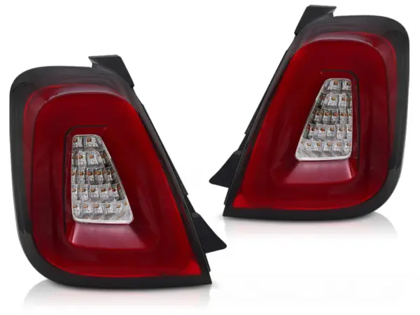 Baklykter Fiat 500 15-20 Hatchback, Cabrio LED Bar Rød – bilde 2 av 2