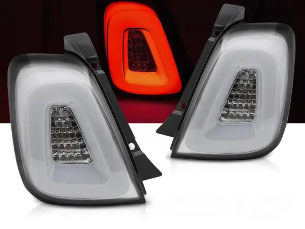 Baklykter Fiat 500 15-20 Hatchback, Cabrio LED Bar Hvit – bilde 1 av 2