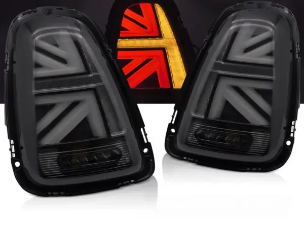 Baklykter Mini Cooper R56 R57 R58 R59 06-14 LED Bar SEQ Røykfarget – bilde 1 av 2