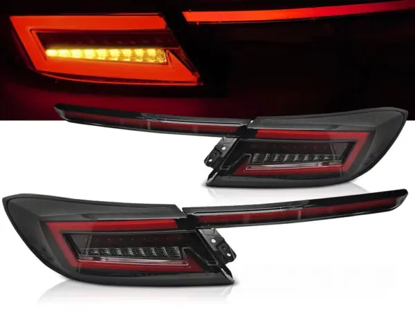 Baklykter Toyota GR86 21- LED Bar SEQ Svart/Røykfarget