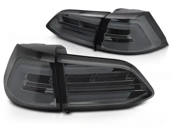 Baklykter VW Golf 7 13-17 SW Variant LED SEQ Røykfarget – for original LED – bilde 2 av 2