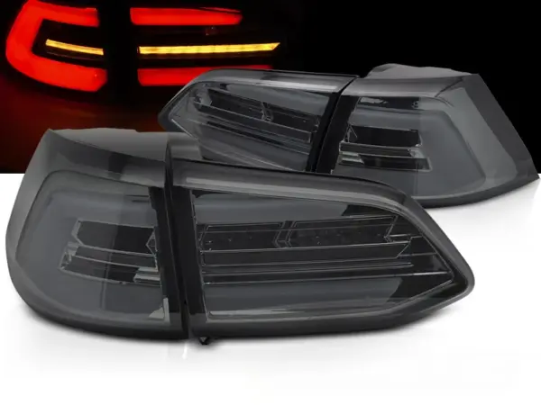 Baklykter VW Golf 7 17-19 SW Variant LED SEQ Røykfarget – for original LED – bilde 1 av 2