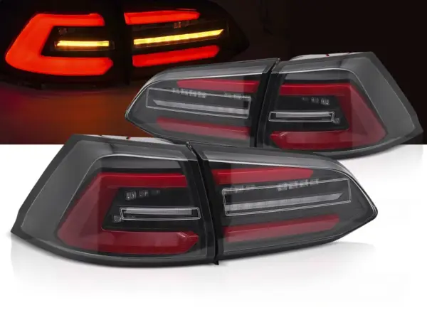 Baklykter VW Golf 7 17-19 SW Variant LED SEQ Svart – bilde 1 av 2