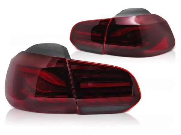 Baklykter VW Golf 6 08-13 Hatchback LED SEQ Rød – bilde 2 av 2