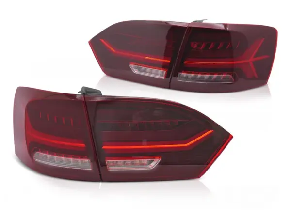 Baklykter VW Jetta VI 11-14 LED Bar SEQ Rød/Hvit – bilde 2 av 2