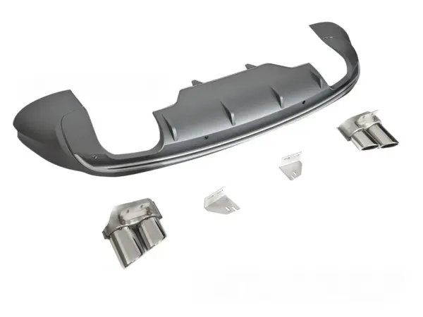 Diffuser Audi Q5 8R 08-12 S Style Dobbel Utgang PDC Sølv